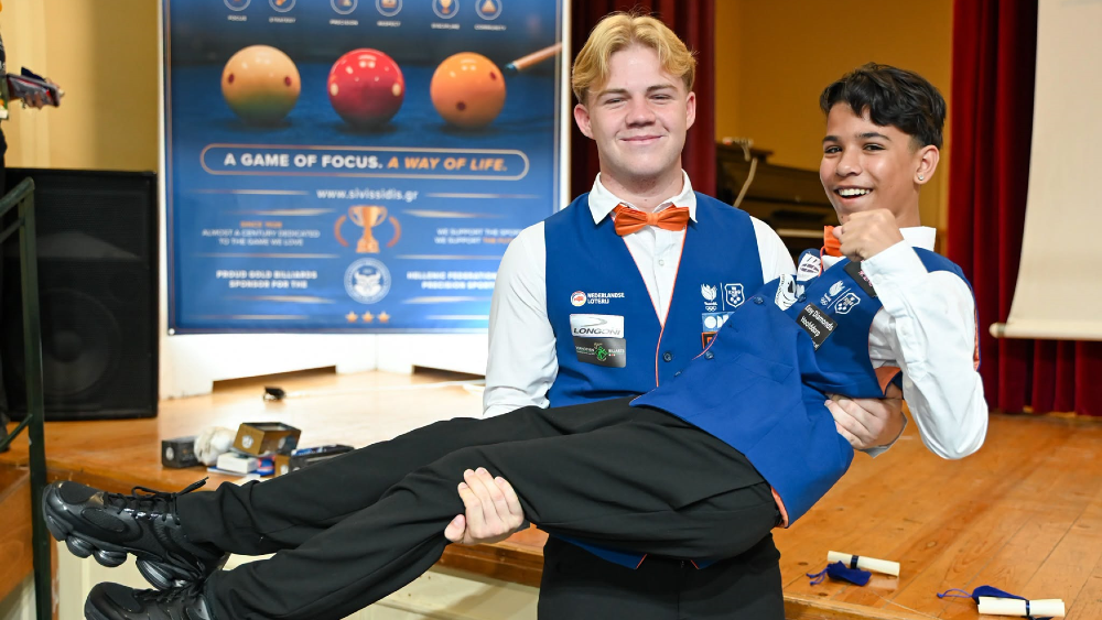 13-jarige Hilversummer Jayden van Buren Europees kampioen driebanden