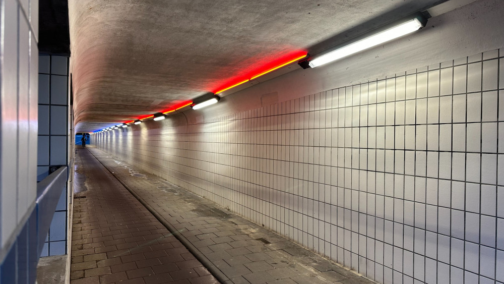 Hilversumse tunnel moest een lichtkunstwerk worden, maar dat is niet helemaal gelukt