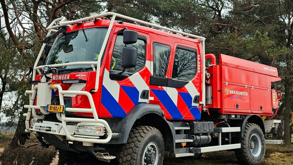 Gooise brandweer koopt vijf nieuwe wagens om natuurbranden beter te kunnen bestrijden