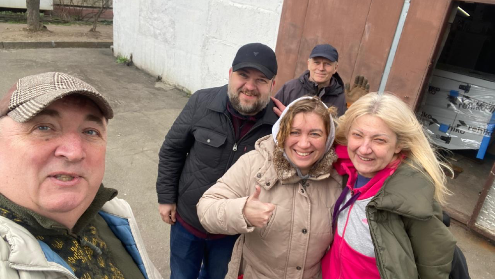 Bewoners in Kyiv blij met generator