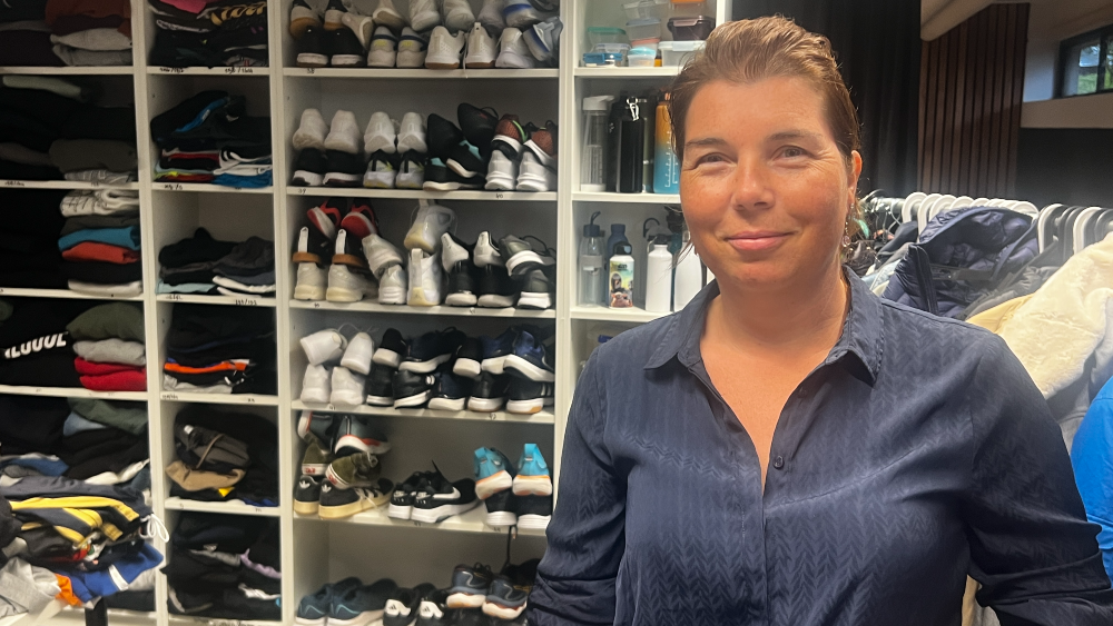 Chantal Bentvelsen in de Shop voor Nop