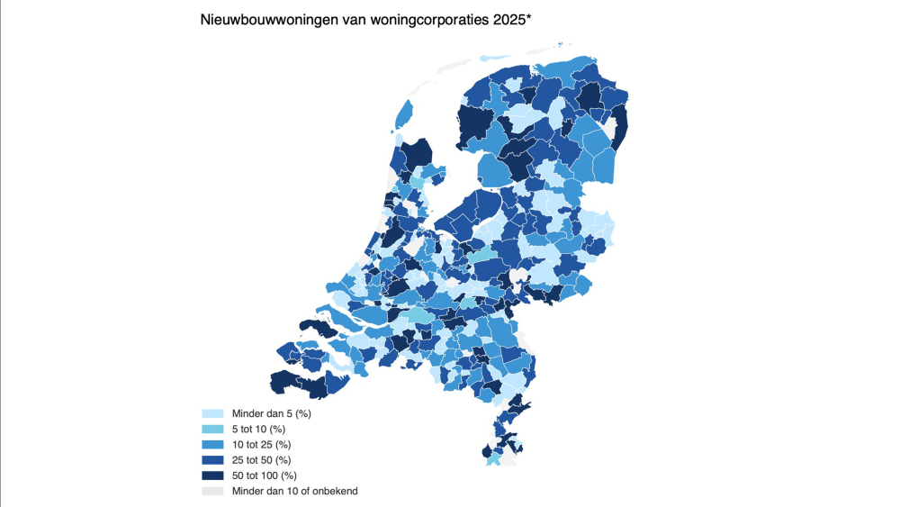 Cijfers CBS nieuwbouw woningcorporaties