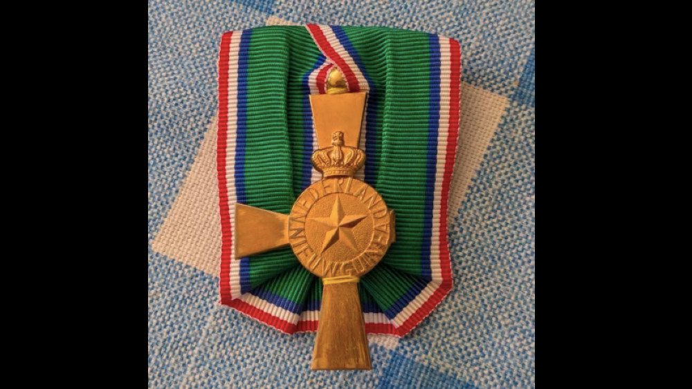 De medaille in kwestie.