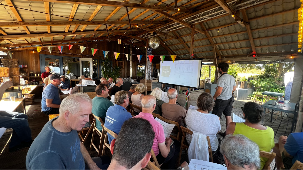 De onthulling van de nieuwe plannen