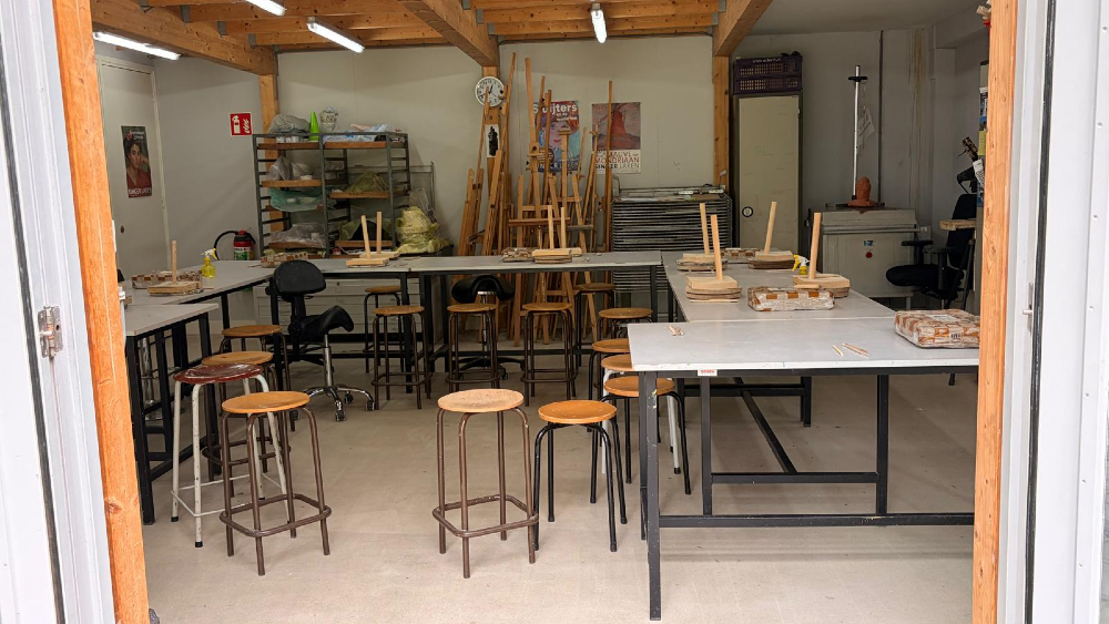 De ruimte is gereed voor de workshop