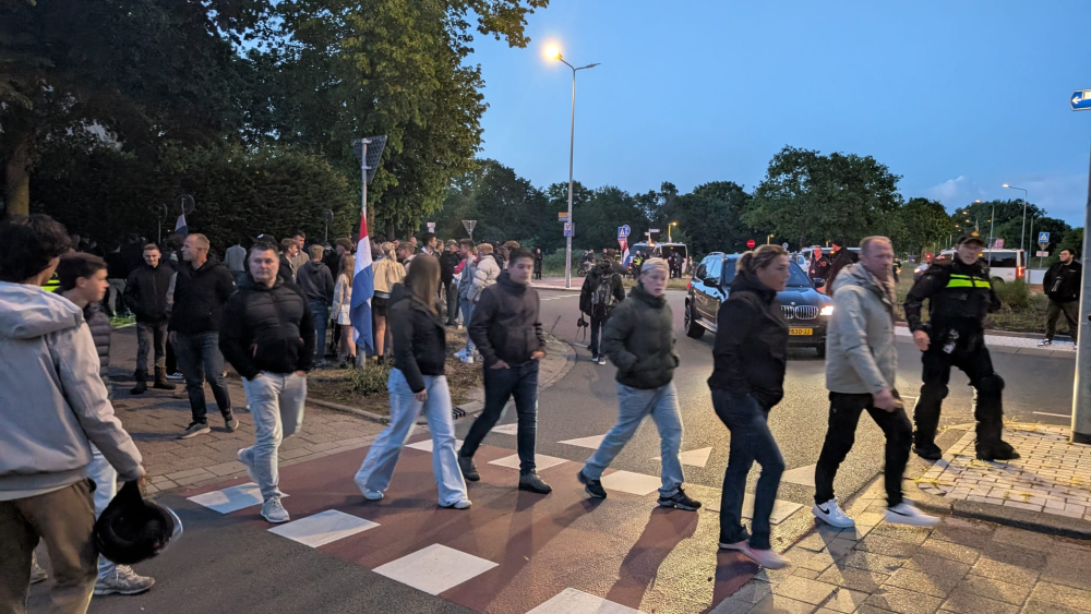 Demonstranten verlaten Protest