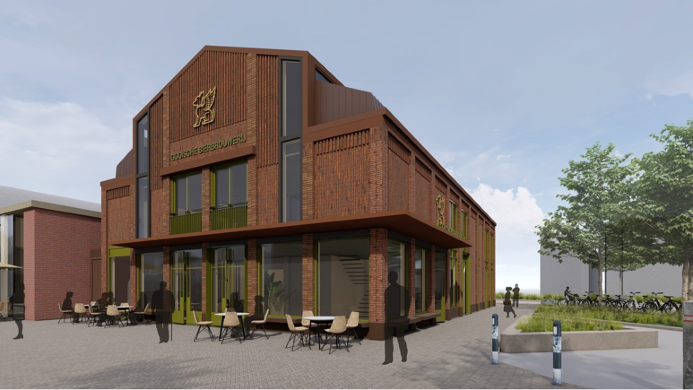 Het nieuwe pand van de Gooische Bierbrouwerij