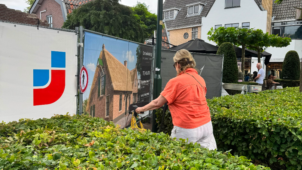 Indruk van de nieuw gebouwde boerderij