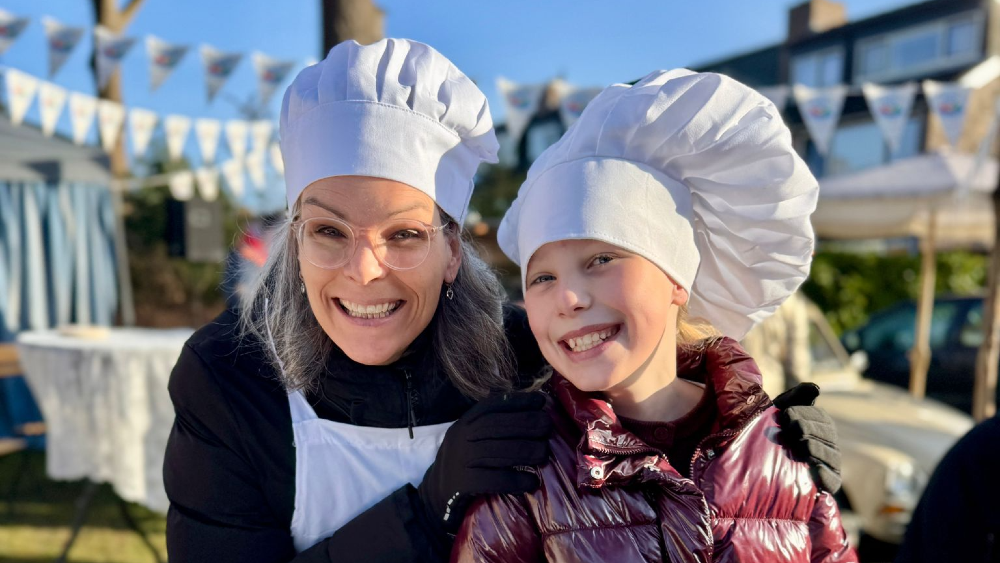 De juryleden van de bakwedstrijd.