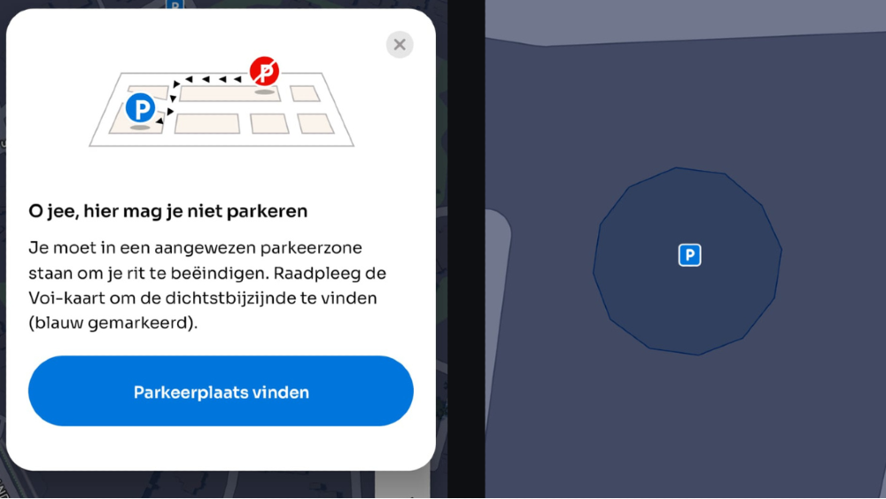 Melding en parkeerhub
