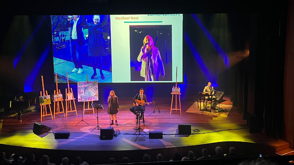 Optreden van Marieke, Jonathan en Bram