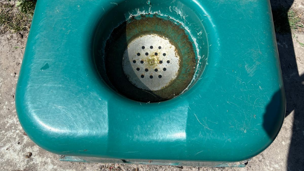 Speciale drinkbak voor de koeien