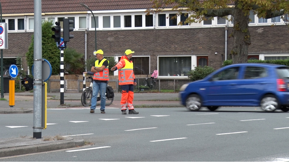 Verkeersregelaars op Minckelersstraat